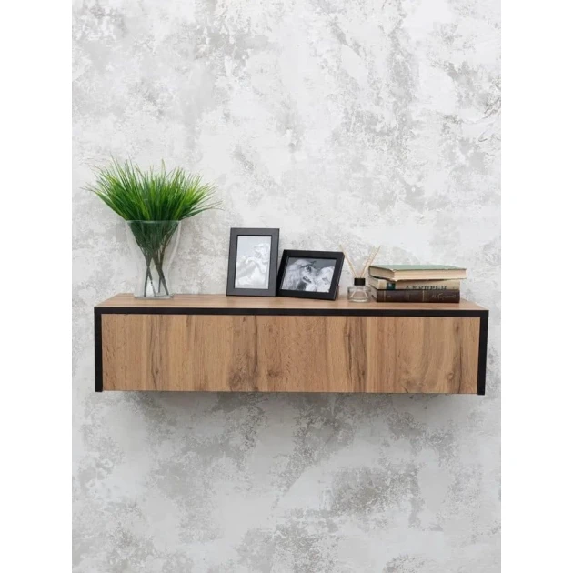 Консоль Art Mebel 21, ламинат, 30x71x17 см, коричневый Консоль Art Mebel 21, ламинат, 30x71x17 см, коричневый