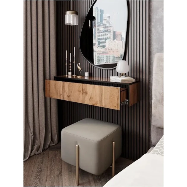 Консоль Art Mebel 21, ламинат, 30x71x17 см, коричневый Консоль Art Mebel 21, ламинат, 30x71x17 см, коричневый