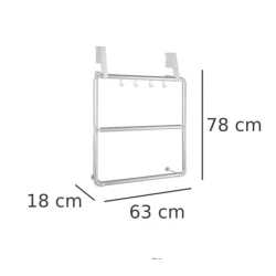Полотенцесушитель Wenko Compact, 18x63x78 см, аллюминий, серебристый