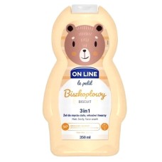 Çimmək üçün şampun-gel On Line Le Petit 3-1-də Biscuit 350 ml