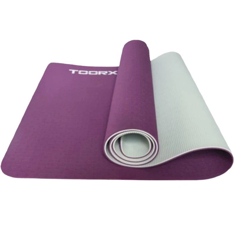 Мат для фитнеса и йоги Toorx MAT-184, фиолетовый, 183x60 см