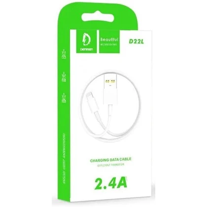 Kabel USB Denmen D22L White