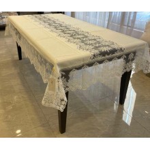 Süfrə MiraNova FS-638, 160x300 sm, kətan, bej