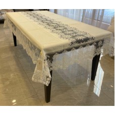 Süfrə MiraNova FS-638, 160x300 sm, kətan, bej