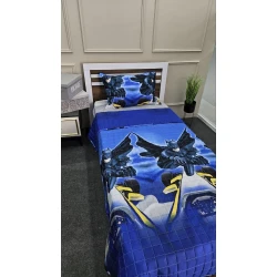 Комплект покрывала и наволочки Sahara 0000187, покрывало 170x230 см, наволочка 50x70 см (1 шт), для мальчиков, бамбук, синий