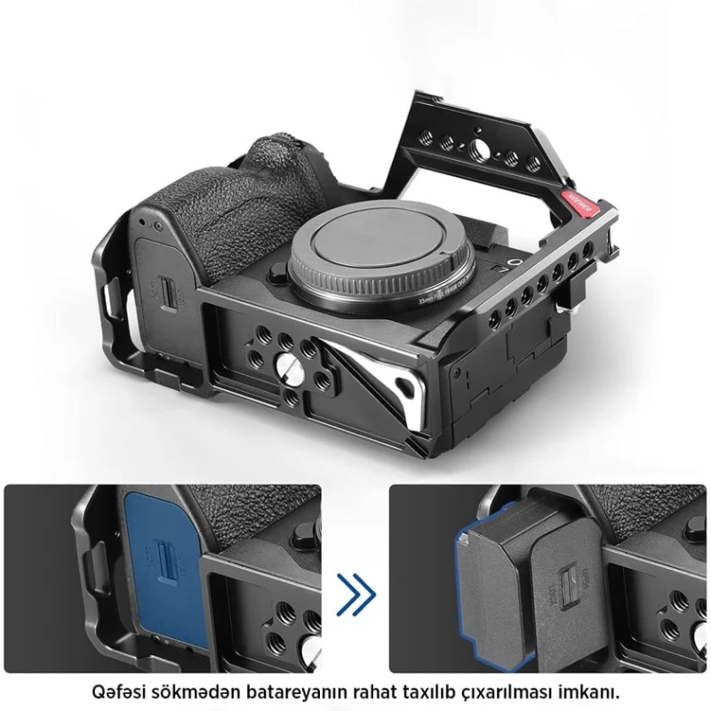 Металлический каркас Neewer CA004 для фотоаппарата Sony A7RV/A7IV/A7RIV/A7SIII/A1 Металлический каркас Neewer CA004 для фотоаппарата Sony A7RV/A7IV/A7RIV/A7SIII/A1