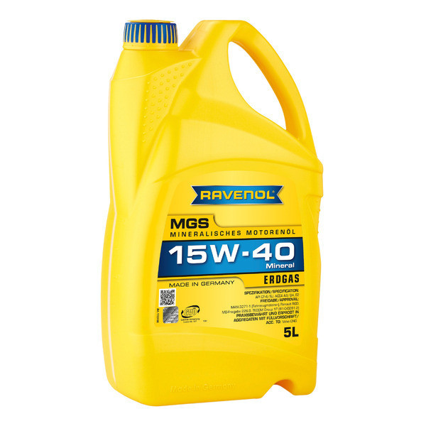 Моторное масло Ravenol MGS 15W-40, 5 л