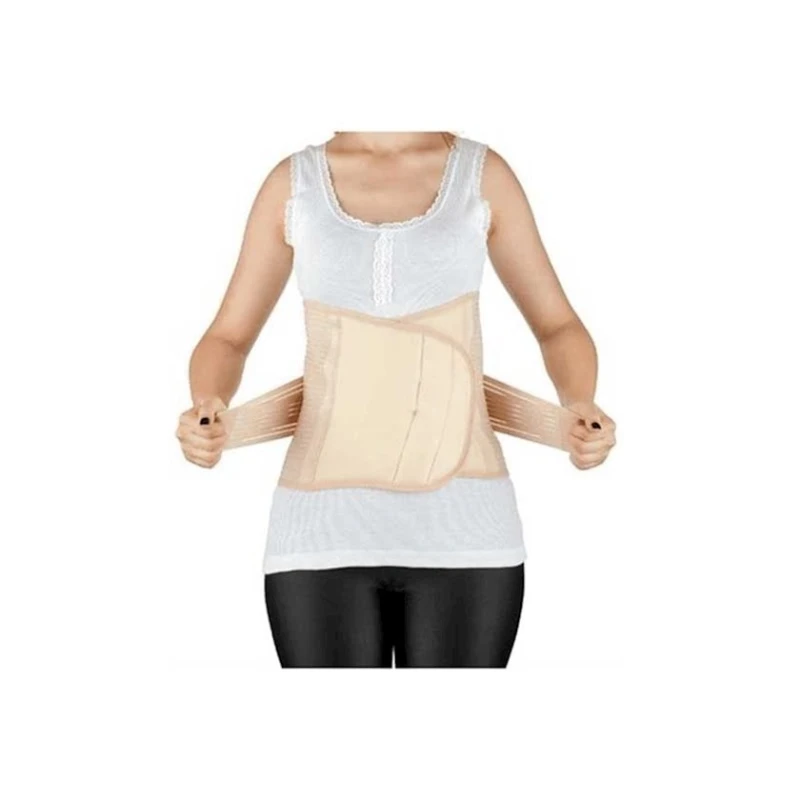 Корсет Babyjem послеродовый на косточках S-M, бежевый