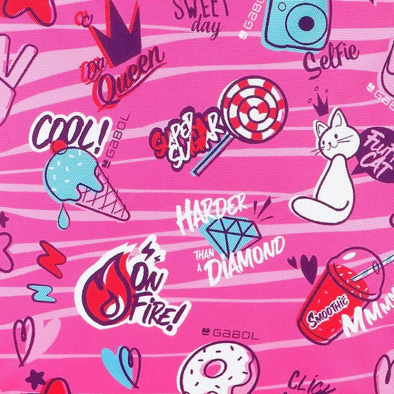 Məktəbli bel çantası Gabol Sticker 234140 çəhrayı/bənövşəyi Məktəbli bel çantası Gabol Sticker 234140 çəhrayı/bənövşəyi