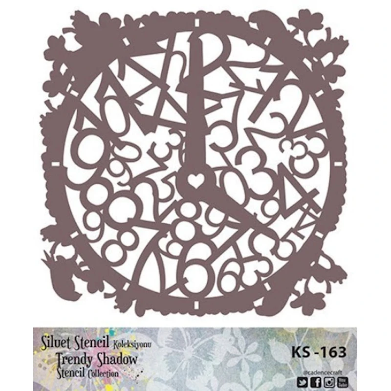 Trafaret Cadence siluet yaratmaq üçün Template-KS Serie 163, 25х30 sm