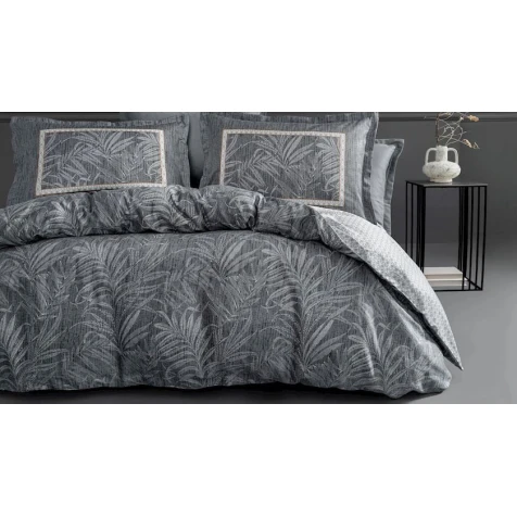 Комплект постельного белья Yataş Mervin пододеяльник 220x240, простыня 240x280, наволочки 50x70, двуспальный XL, серый Комплект постельного белья Yataş Mervin пододеяльник 220x240, простыня 240x280, наволочки 50x70, двуспальный XL, серый
