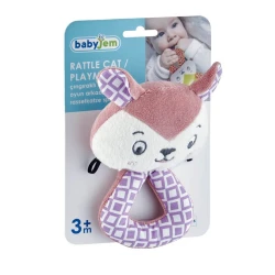 Çınqıldayan Babyjem Cat, çəhrayı, parça