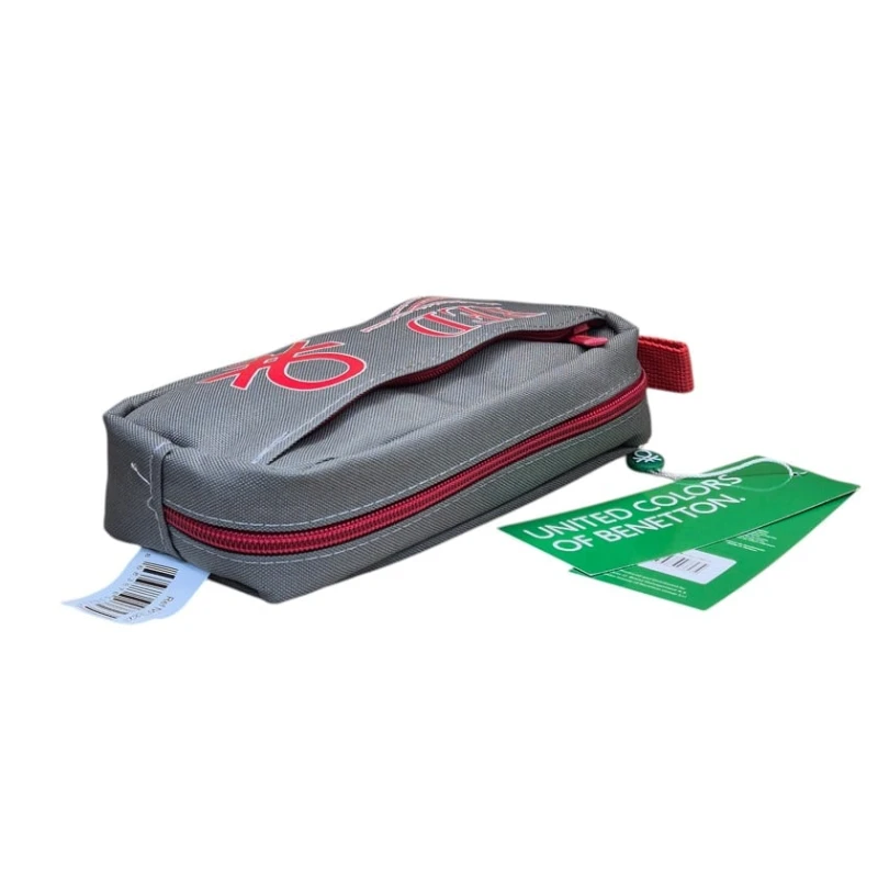 Qələmdan United Colors of Benetton Over-Q_Pencilcase_13, neylon, boz, 20x9 sm Qələmdan United Colors of Benetton Over-Q_Pencilcase_13, neylon, boz, 20x9 sm