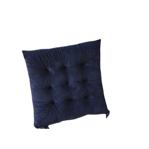 Подушка для стула MiraNova LQ-128, велюр, синяя, 45x45 см Подушка для стула MiraNova LQ-128, велюр, синяя, 45x45 см