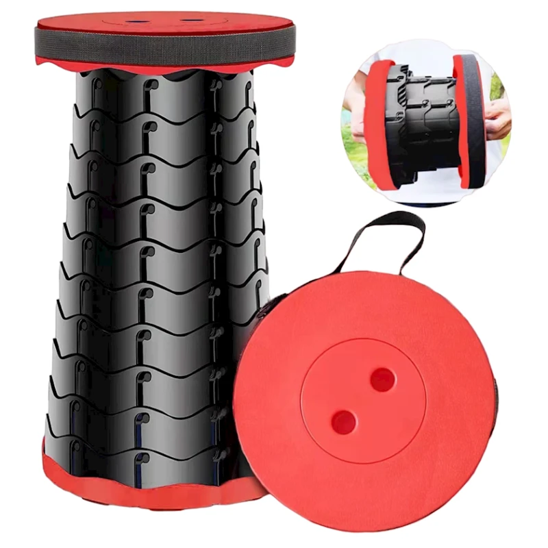 Складной табурет Telescopic Stool, красный Складной табурет Telescopic Stool, красный