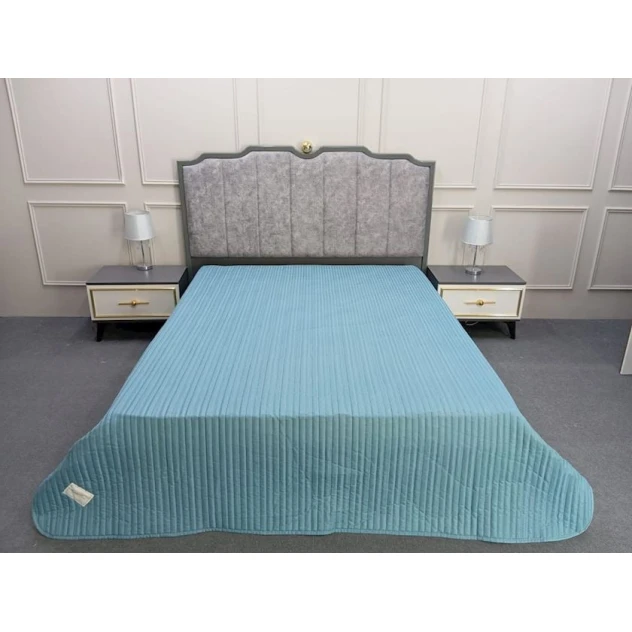 Покрывало Pima Cotton SHA-00001214, 170x230 см, бамбук, темно-голубое