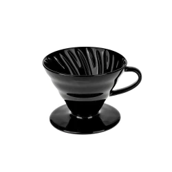 Воронка-дриппер для заваривания кофе CB_98160000000896, керамическая, черный Воронка-дриппер для заваривания кофе CB_98160000000896, керамическая, черный