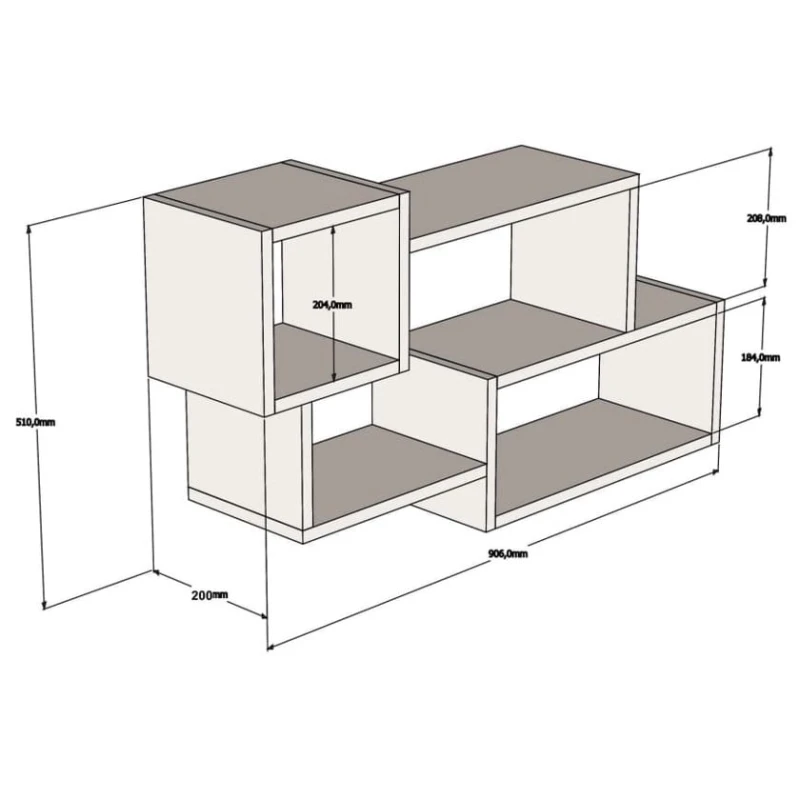 Полка Ev Plus 12116087, ЛДСП, 90x20x51 см Полка Ev Plus 12116087, ЛДСП, 90x20x51 см