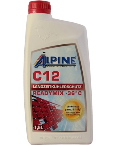 Antifriz Alpine C12 Langzeitkuhlerfrostschutz Ready-Mix -36°C, 1.5 l