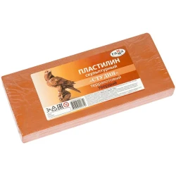 Пластилин скульптурный Гамма Студия, твердый, терракотовый, 1000 г