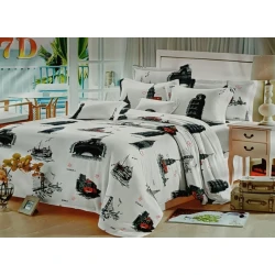 Комплект постельного белья MiraNova CTS-533, сатин, белый, простыня 200х220 см, пододеяльник 200x220 см, наволочка 50x70 см (2 шт)