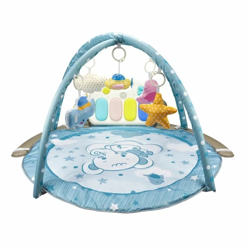 Музыкальный игровой коврик M5077, 5 в 1, от 0+ месяцев, голубой Музыкальный игровой коврик M5077, 5 в 1, от 0+ месяцев, голубой