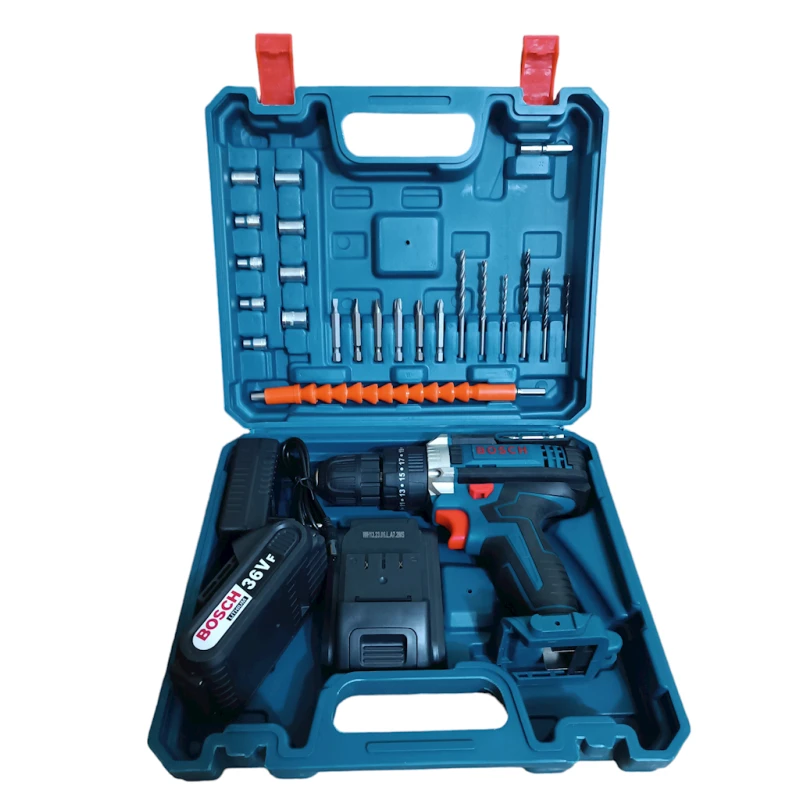 Дрель Bosch 36 V, синяя Дрель Bosch 36 V, синяя