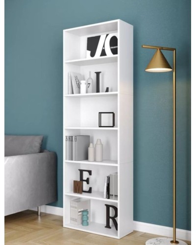 Stellaj HS Group 006, ağ, LDSP, 181x24x60 sm