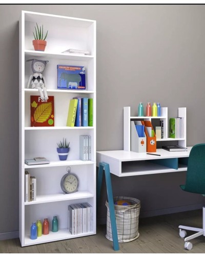 Stellaj HS Group 006, ağ, LDSP, 181x24x60 sm