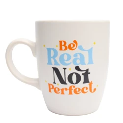 Кружка с надписью Be Reat Not Perfect, 250 мл, разноцветная Кружка с надписью Be Reat Not Perfect, 250 мл, разноцветная