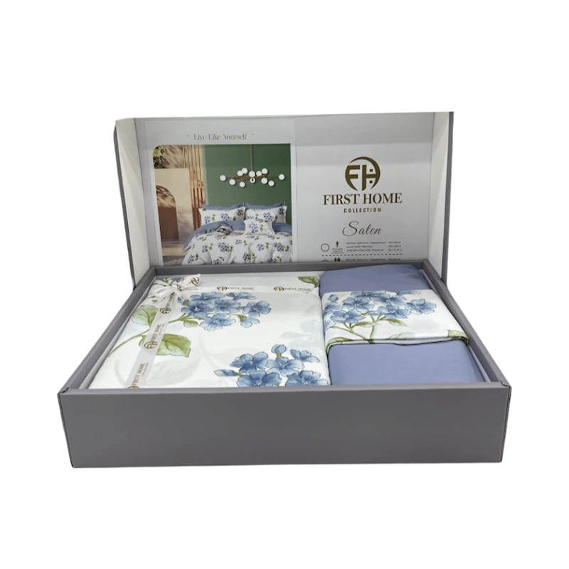 Комплект постельного белья First Home SHA-00002729, пододеяльник 200x220 см, простыня 250x250 см, 2 шт наволочки 50х70 см, евро, хлопок, разноцветный Комплект постельного белья First Home SHA-00002729, пододеяльник 200x220 см, простыня 250x250 см, 2 шт наволочки 50х70 см, евро, хлопок, разноцветный