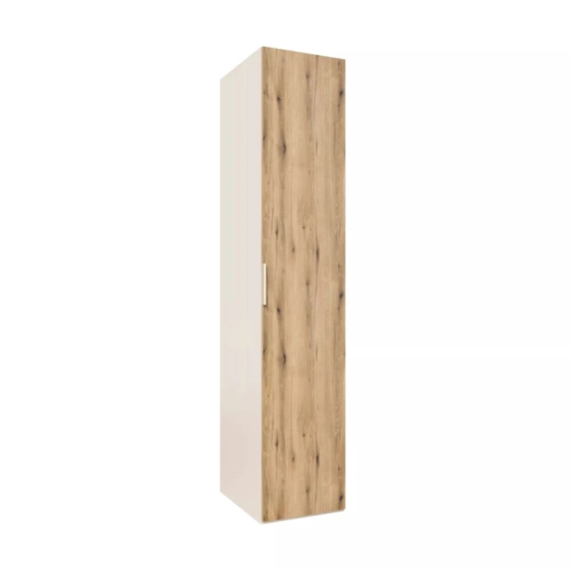 Шкаф Art Mebel 19, 210x50x45 см, ламинат, белый/коричневый