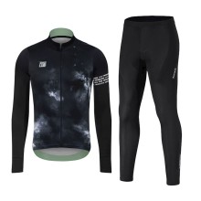 Velosiped kostyumu kişilər üçün Santic WM3CT094H, qara, poliester, ölçü XXL