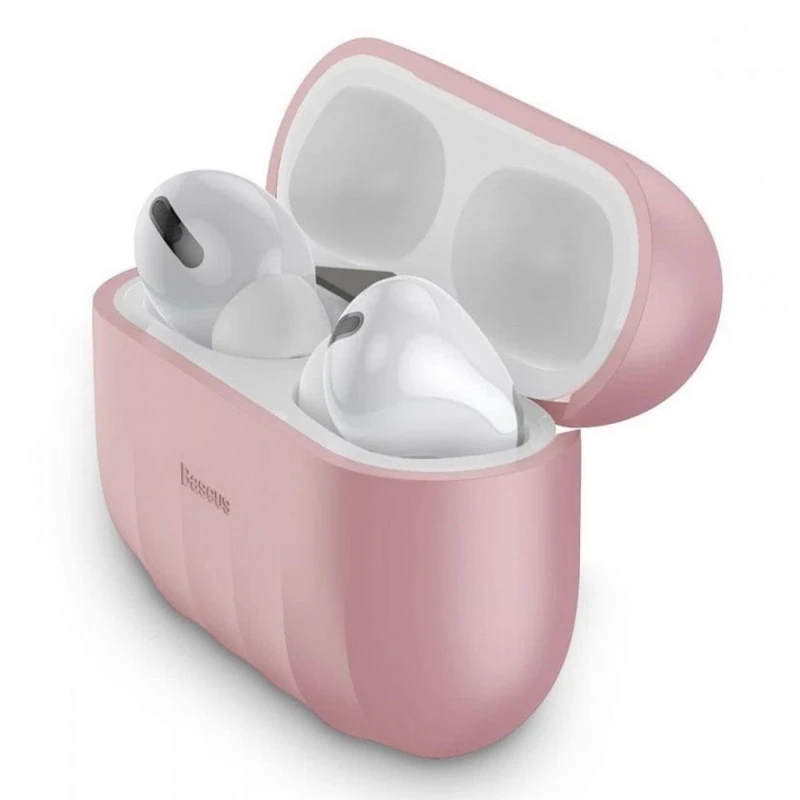 Чехол для наушников Baseus Shell Pattern Silica Gel Case для Apple AirPods Pro, Pink