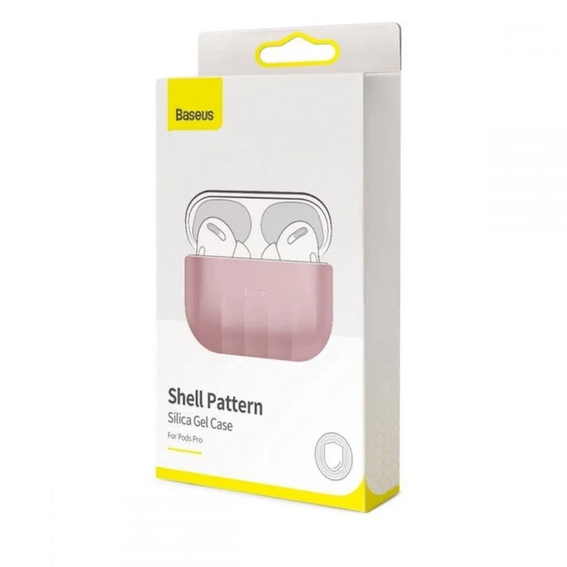 Чехол для наушников Baseus Shell Pattern Silica Gel Case для Apple AirPods Pro, Pink