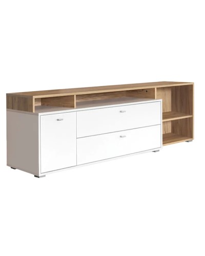 TV üçün tumba Letta,50x40x180 sm,LDSP,ağ