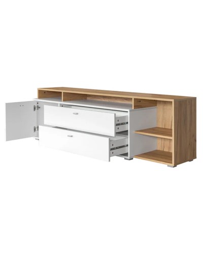 TV üçün tumba Letta,50x40x180 sm,LDSP,ağ