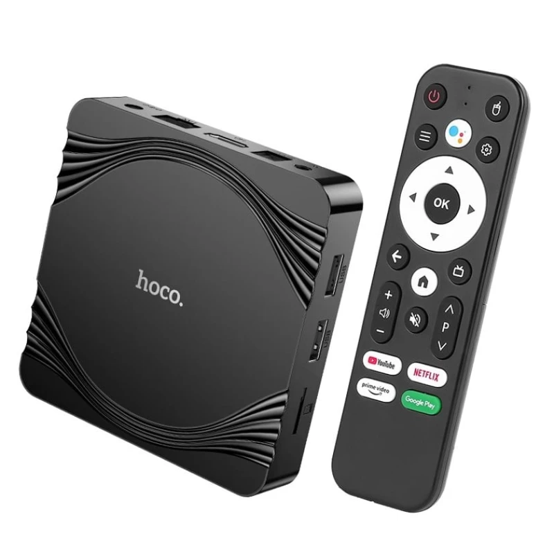 ТВ-приставка Hoco DQ10 Wi-Fi 4GB/32GB Black ТВ-приставка Hoco DQ10 Wi-Fi 4GB/32GB Black