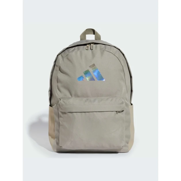 Рюкзак Adidas Classic Badge of Sport Iridescent JJ1147, полиэстер, бежевый Рюкзак Adidas Classic Badge of Sport Iridescent JJ1147, полиэстер, бежевый