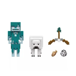 Oyun dəsti Minecraft Craft-a-Block Stray vs Polar Bear Figure Set GTT53, 6+ yaş
