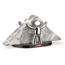 Салфетница Flora, серебристая