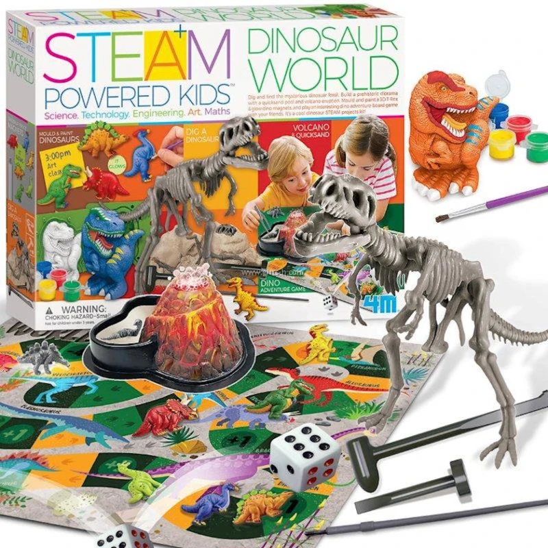 Набор для детского творчества 4M STEAM Powered Kids Dinosaur World Набор для детского творчества 4M STEAM Powered Kids Dinosaur World