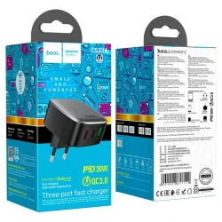 Сетевое зарядное устройство Hoco CS33A Amanecer PD30W + QC3.0