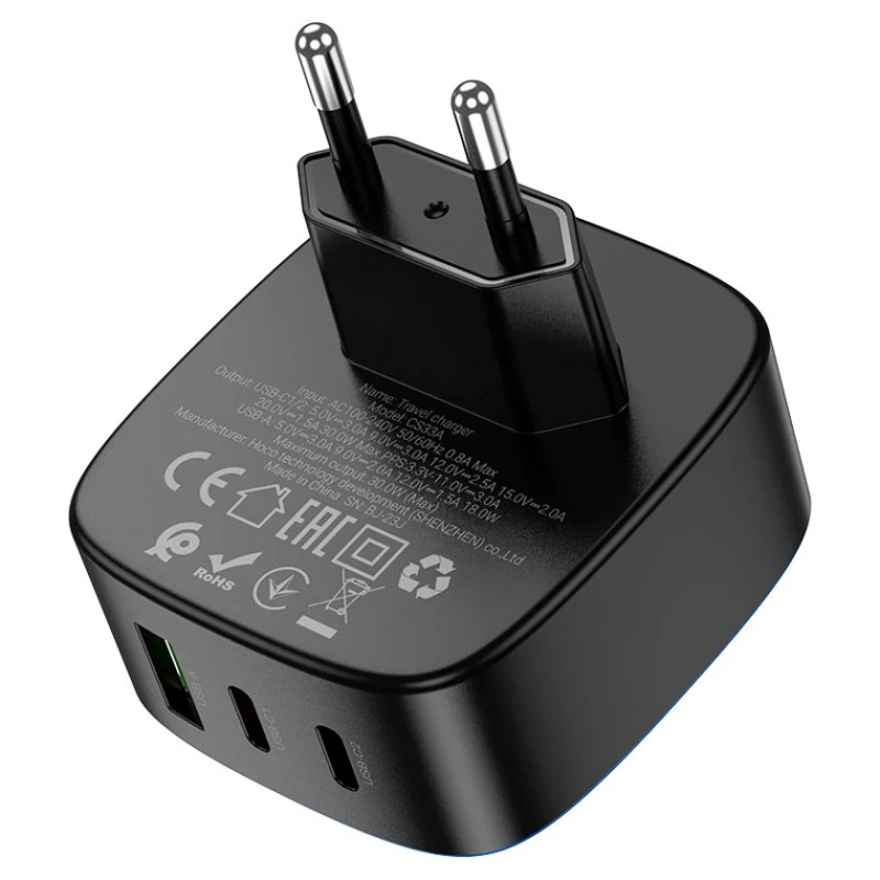 Сетевое зарядное устройство Hoco CS33A Amanecer PD30W + QC3.0