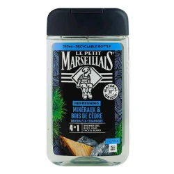 Гель-шампунь 4 в 1 Le Petit Marseillais Minerals&Cedarwood, 250 мл
