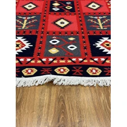 Xalça Natural Halı Arya AR39RED041, 120x180 sm, pambıq, qırmızı
