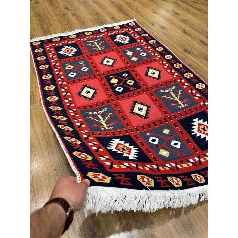 Ковер Natural Halı Arya AR39RED041, 120x180 см, хлопок, красный