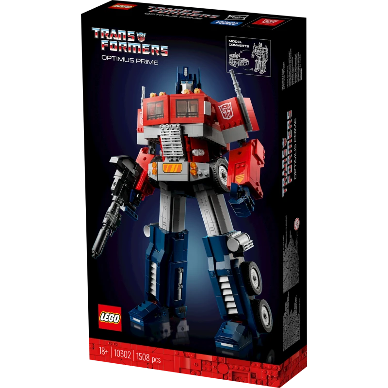 Конструктор LEGO Icons Optimus Prime 10302, 18+ лет, 1508 элементов
