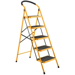 Лестница Tolsen 62685, 5 ступeней, желтый/черный Лестница Tolsen 62685, 5 ступeней, желтый/черный