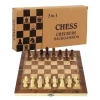 Шахматы + шашки + нарды (3 в 1) WS0539, дерево, 34x34 см Шахматы + шашки + нарды (3 в 1) WS0539, дерево, 34x34 см